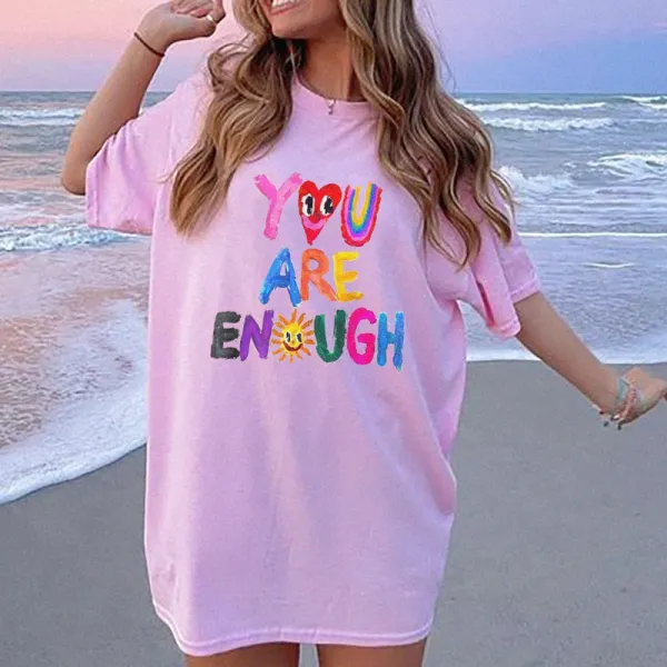 You Are Enough Casual T-shirt - Veveeye.com 