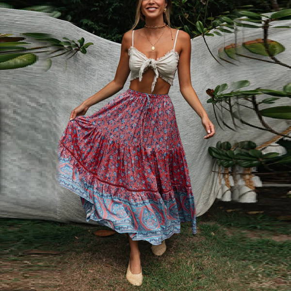 Boho Printed Two piece Set Wq36