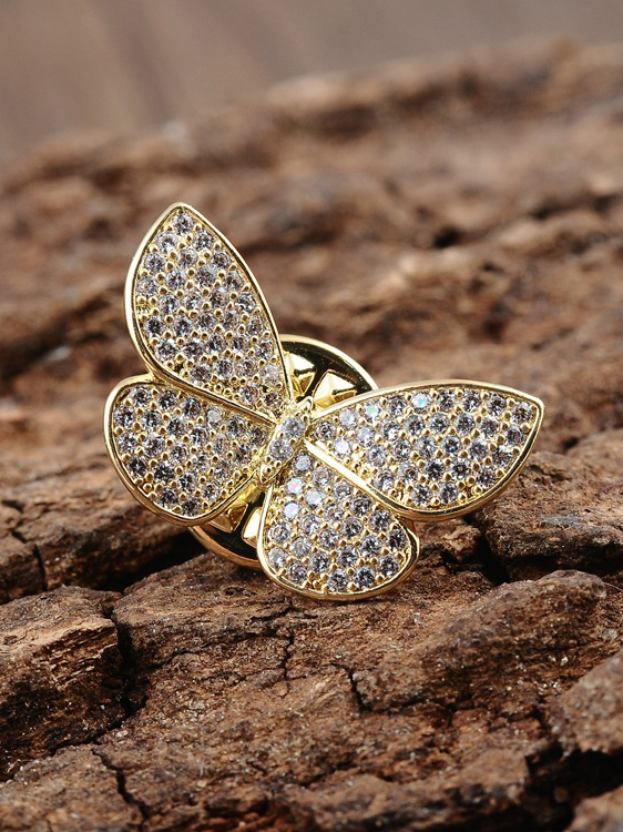 Mini Butterfly Small Collar Pin Dragonfly Small Needle Button Shirt Neckline Decoration Personality Elegant Brooch