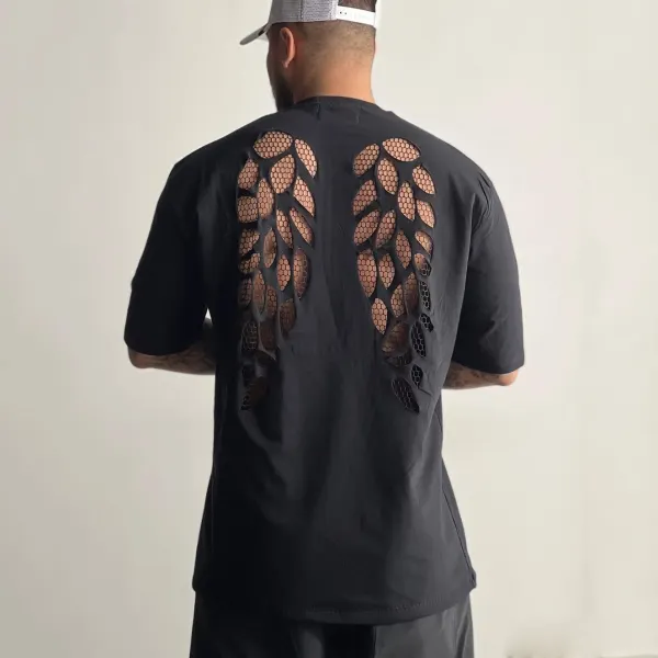 Men's Fashion Shredded T-Shirt - Villagenice.com 