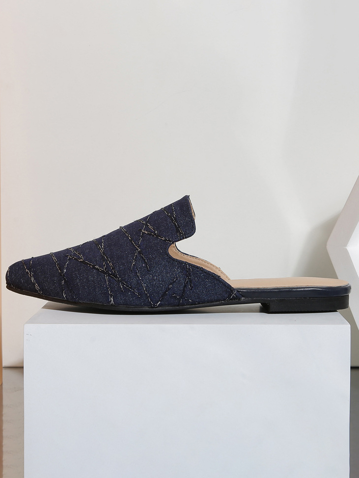 Printed Mules Comfortable Versatile Flats