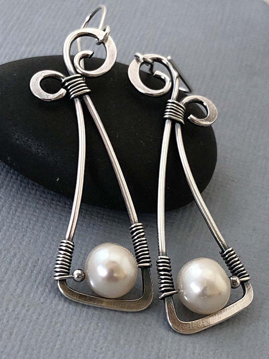 Boho Pearl Earrings