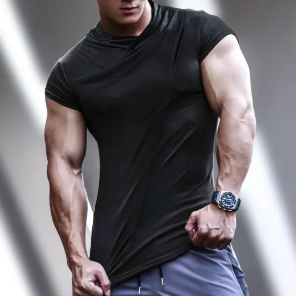 Men's Slim Fit Basic T-Shirt - Faciway.com 