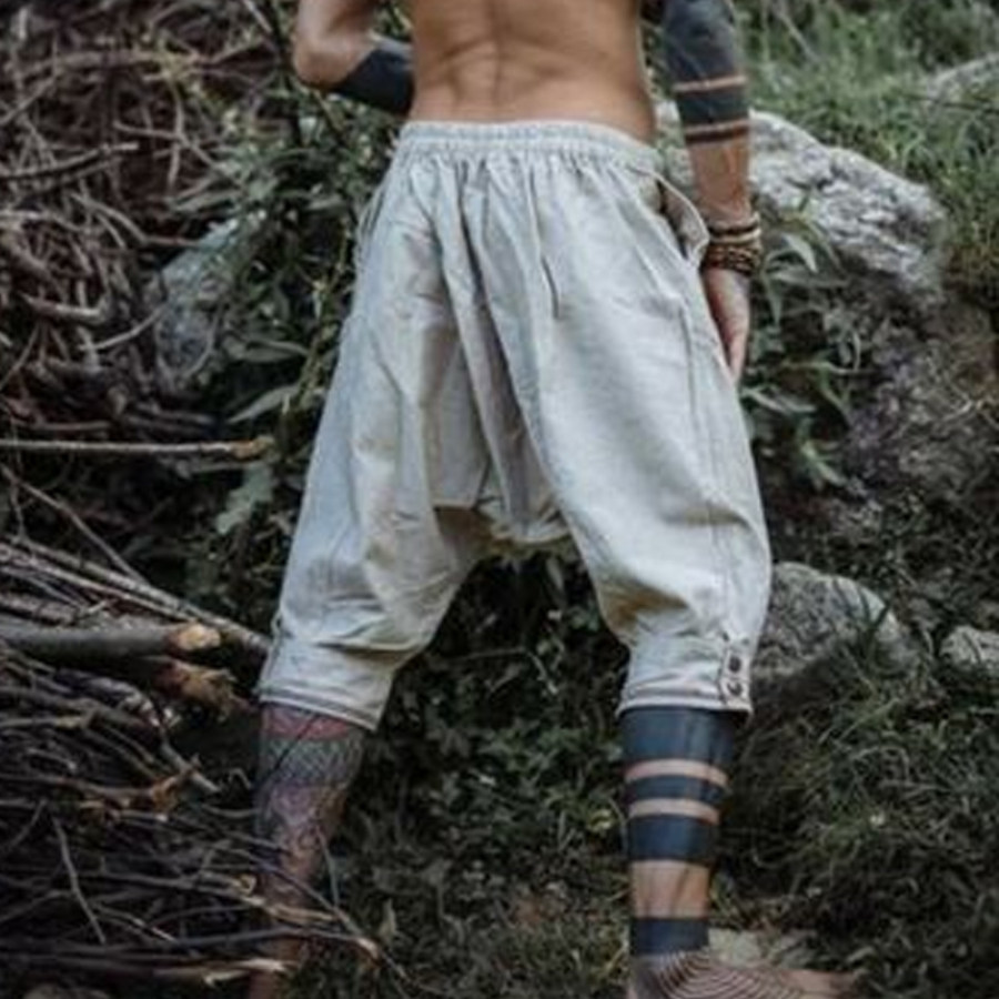 

Men's Boho Comfort Linen And Cotton Pants