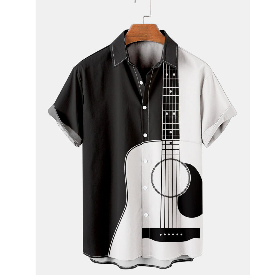 

Men's Guitar Beach Short Sleeve Shirt