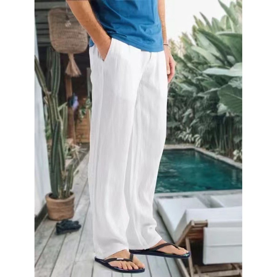 

Men's Cotton And Linen Beach Casual Pants