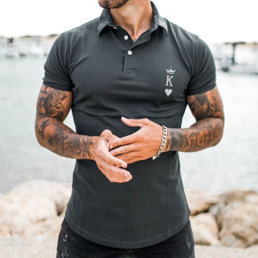 

Slim Fit Muscle Polo Shirt