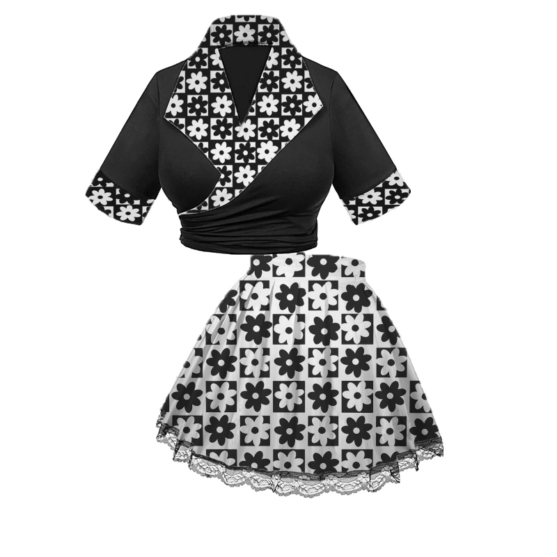 Women Cosplay Costumes Shirt And Skirt Suits