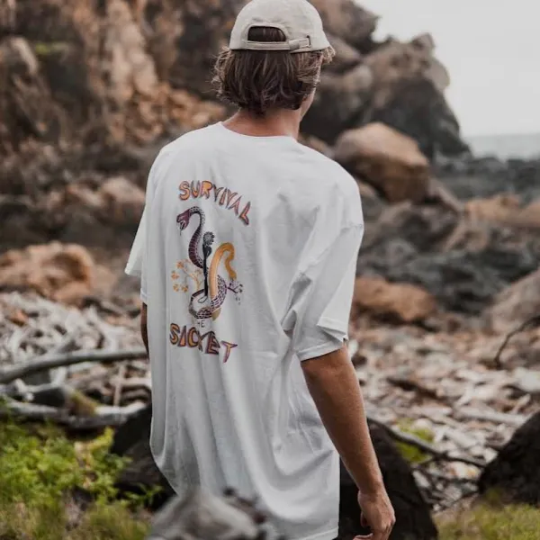 Summer Surf Retro Casual Tee - Faciway.com 