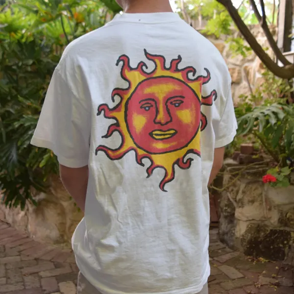 T-shirt Décontracté Rétro Surf D'été - Faciway.com 