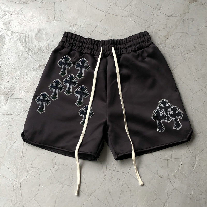 Streetwear Graphic Print Track Shorts
