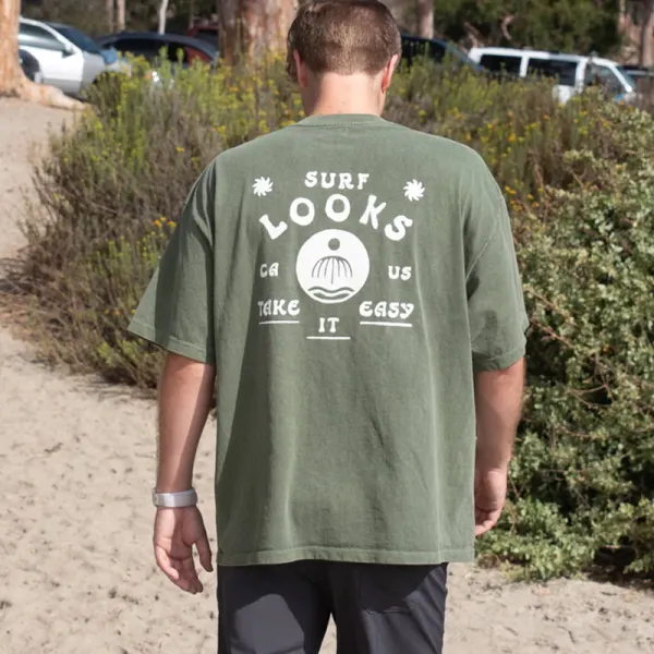 Summer Surf Retro Casual Tee - Faciway.com 