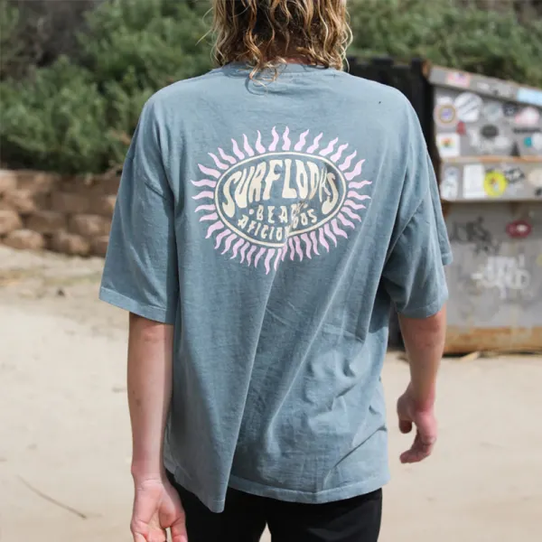 Summer Surf Retro Casual Tee - Faciway.com 