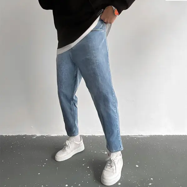 Men's Basic Stretch Jeans - Localziv.com 