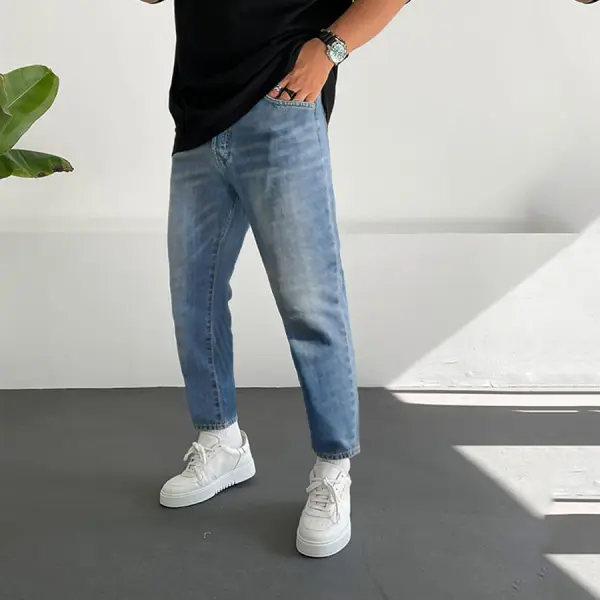 Men's Basic Stretch Jeans - Ootdyouth.com 