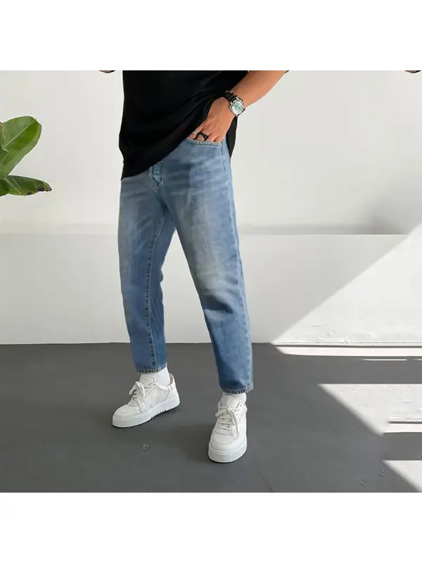 Men's Basic Stretch Jeans - Valiantlive.com 