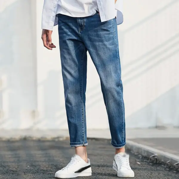 Men's Basic Stretch Jeans - Mobivivi.com 
