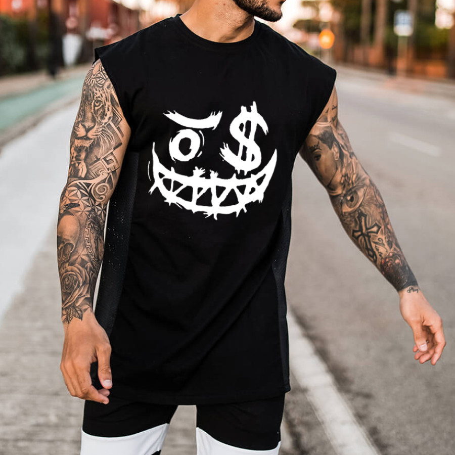 

Men's Fashion Print Casual Tank Top