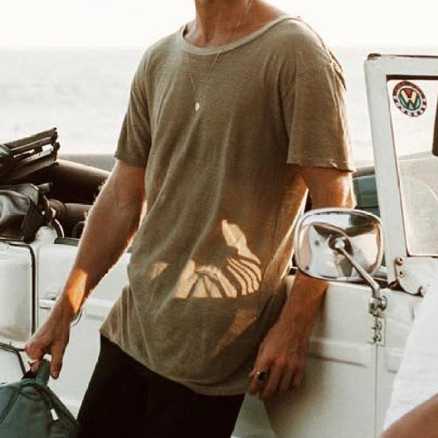 

Men's Fashion Casual Basic Round Neck Short Sleeve T-Shirt