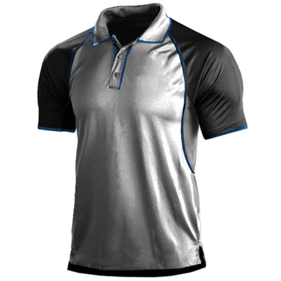 

Men's Outdoor Casual Sports Quick Dry Fabric Polo Shirt