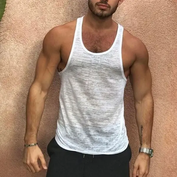 Men's Lightweight Sleeveless Top - Faciway.com 