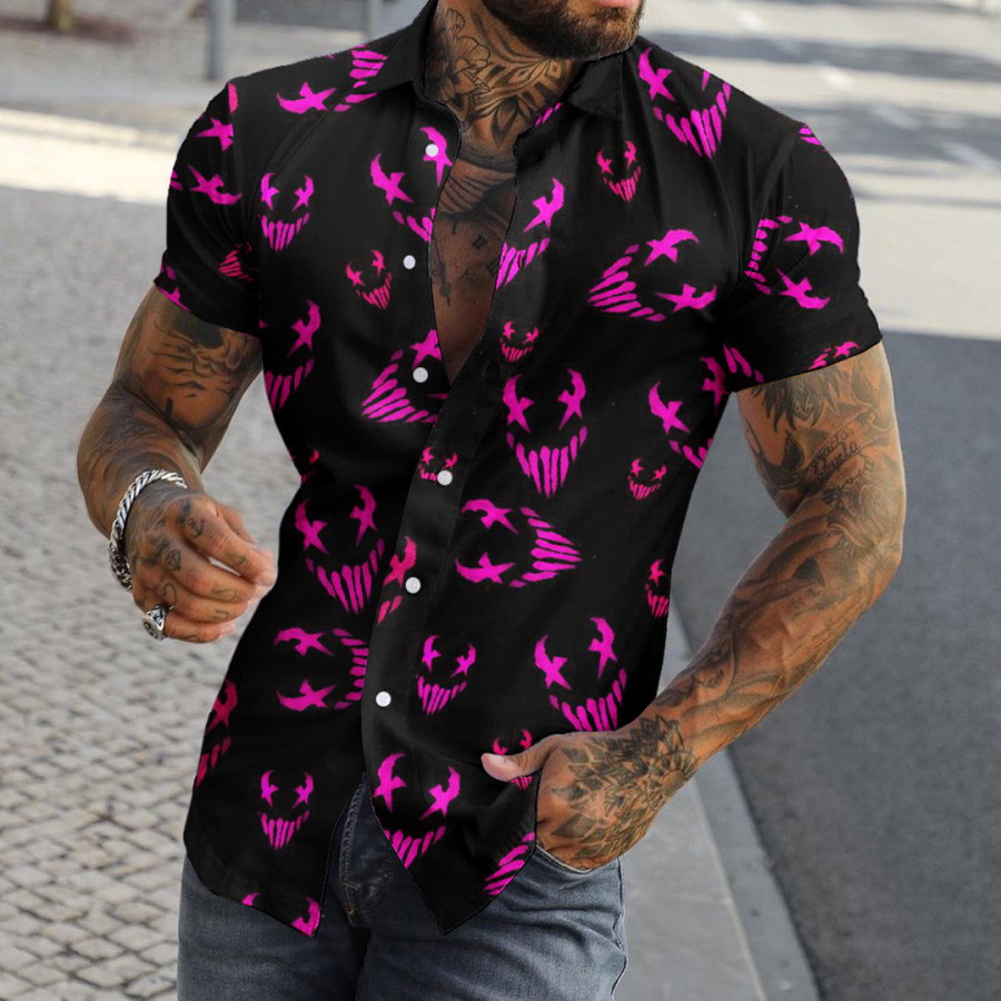 

Men's Casual Fashion Printed Short Sleeve Shirt