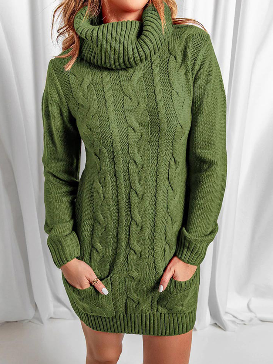 Fall/Winter Turtleneck Knitted Dress