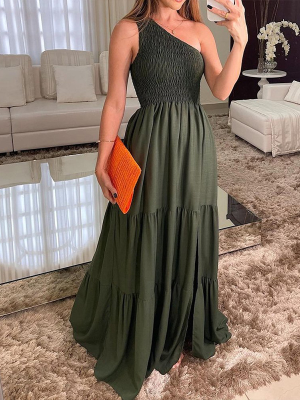 Women's Elegant Solid Color Dress