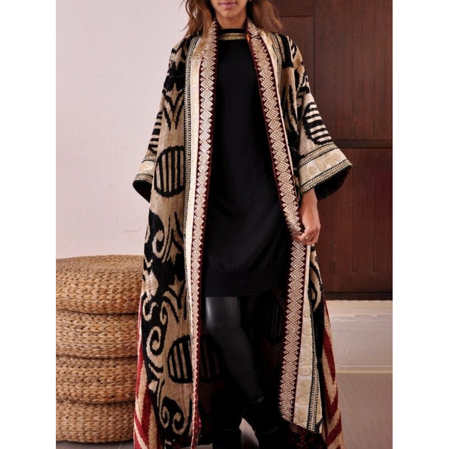 

Women's Elegant Gorgeous Vintage Print Flared Sleeve Cardigan