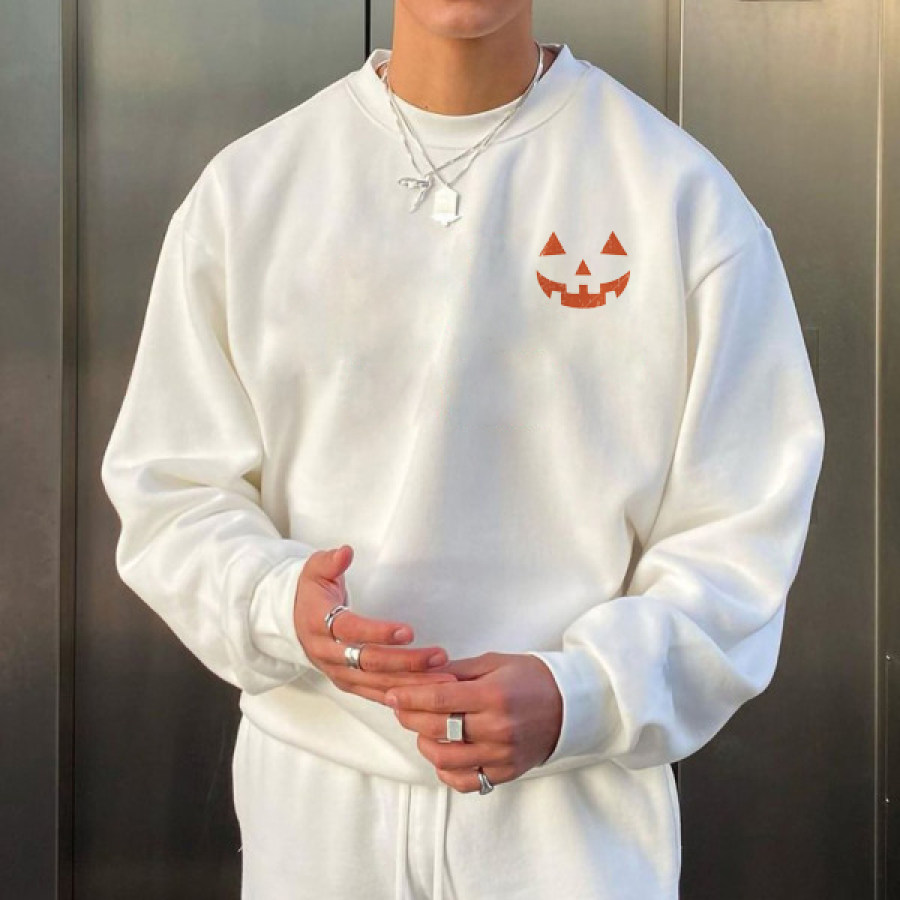 

Men's Oversized Vintage American Halloween Casual Sweatshirt