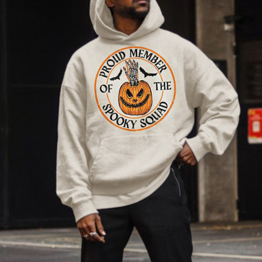 

Oversized Vintage American Halloween Printed Casual Hhoodie