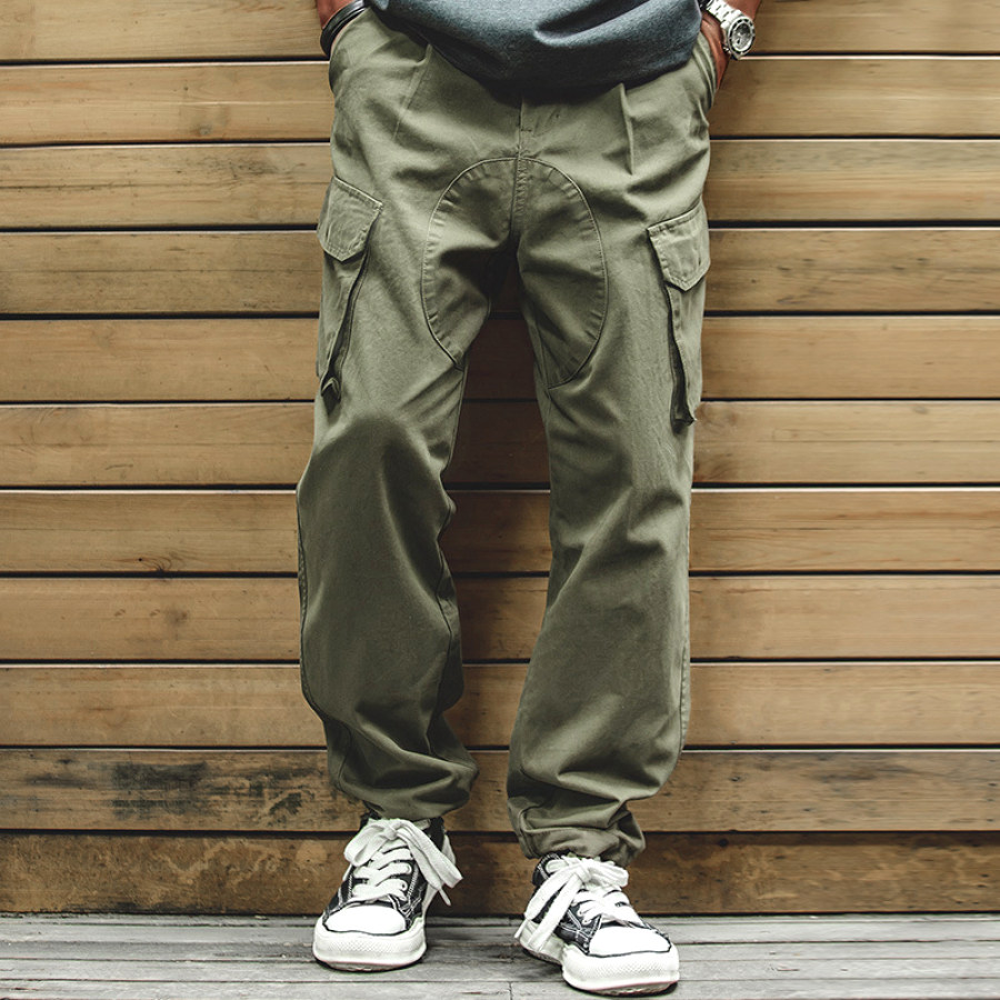 

Men's Retro Outdoor Wear-Resistant Loose Casual Pants