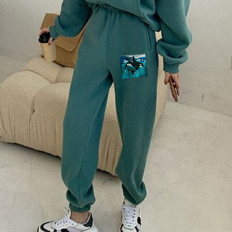 Women Marine Life Slogan Joggers