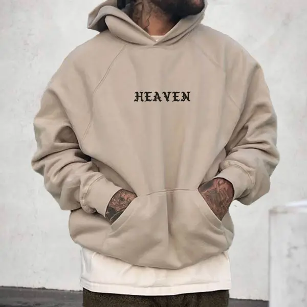 Men's Faith 'HEAVEN' Print Casual Pullover Sweatshirt - Faciway.com 