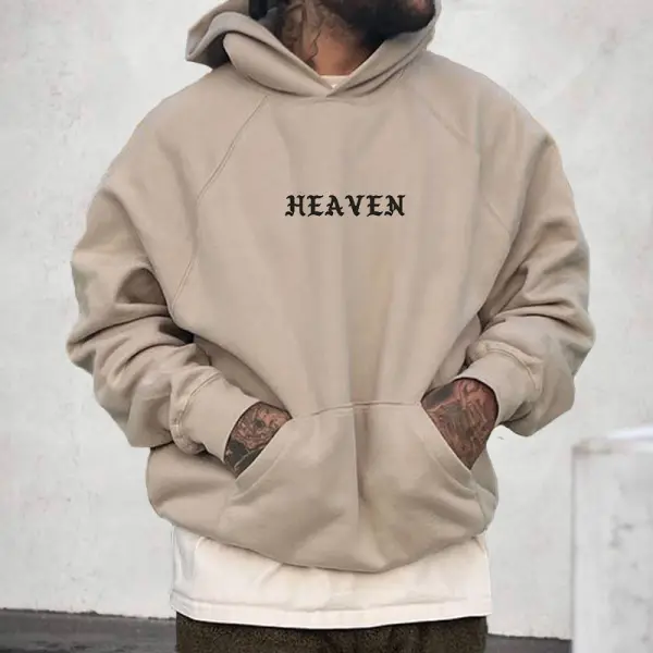 Sweat-shirt Décontracté à Imprimé Faith 'HEAVEN' Pour Hommes - Faciway.com 