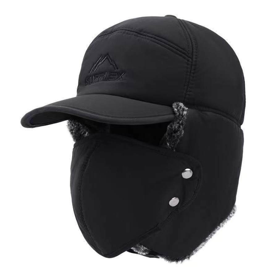 

Men's Winter Windproof Velvet Thickened Cold Ear Protection Snow Sun Hat