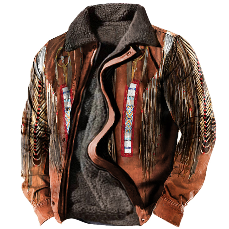 Native American Culture 3d Chic Printed Tactical Jacket