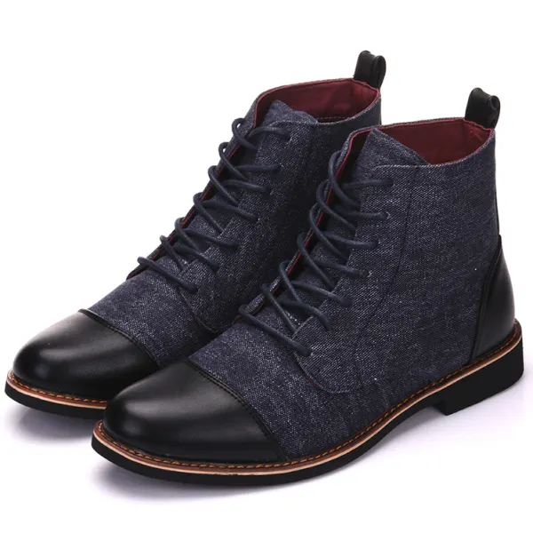Men's Casual Fashion Lace-Up Waterproof Boots - Villagenice.com 