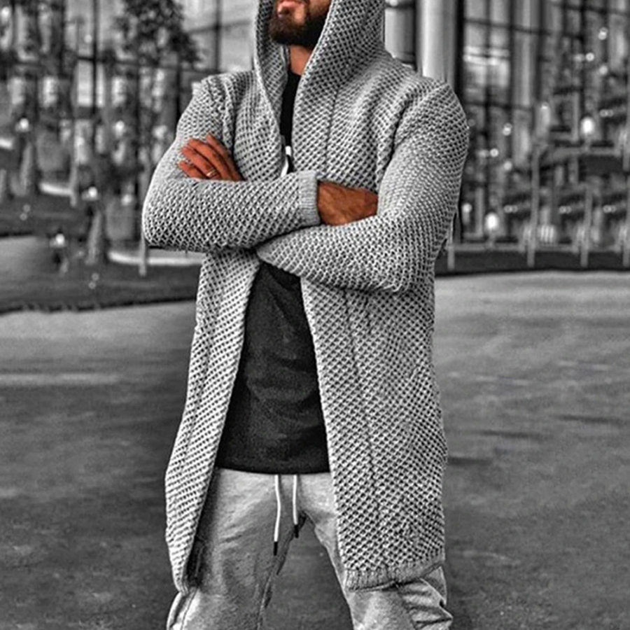 

Men's Hooded Turtleneck Jacket Cardigan