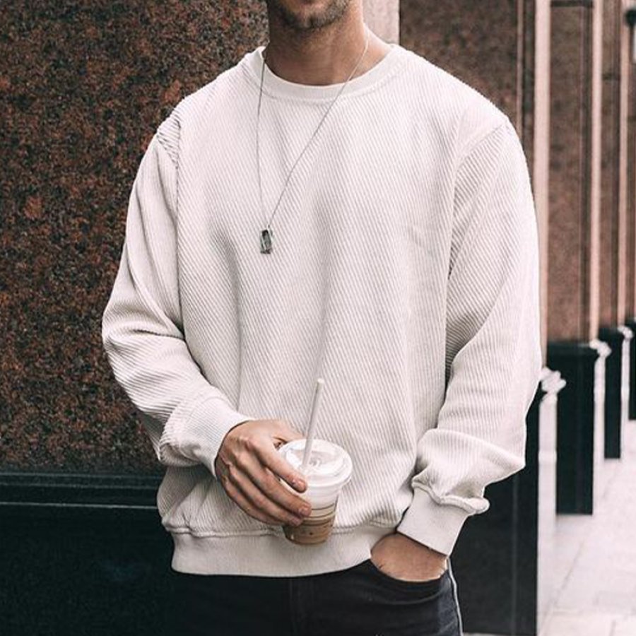 

Oversized Vintage Twill Sweatshirt