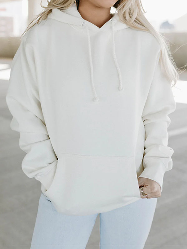 Hope You Have The Best Day Ever Seashell Ivory Hoodie For Women