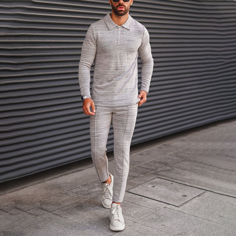High quality Texture Casual Sports Suit