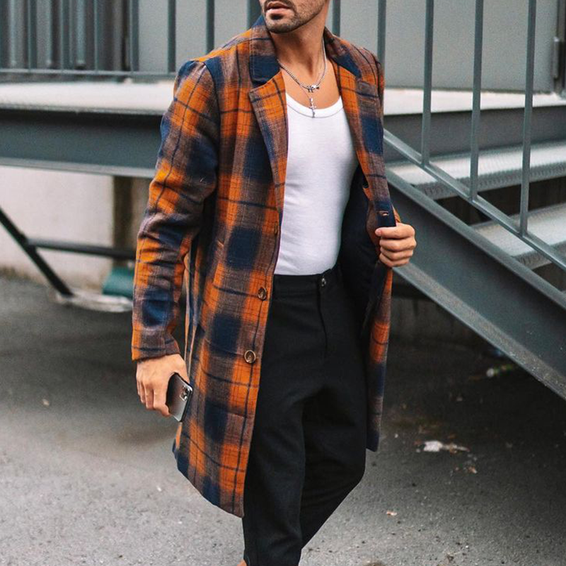 Casual British Style Men's Lapel Coat