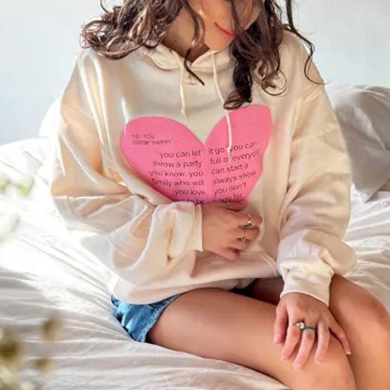 Women Matilda's Heart Casual Hoodie
