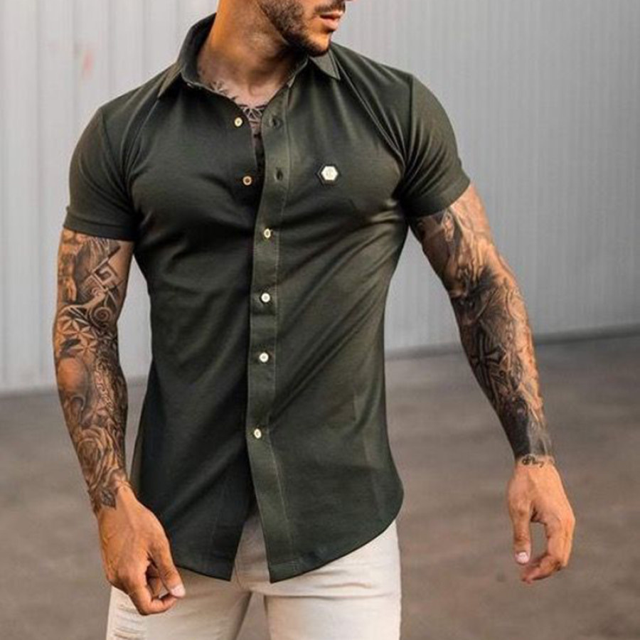 

Men's Casual Short-sleeved Shirt