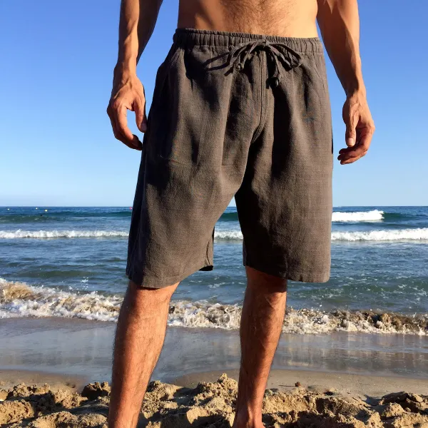 Men's Comfortable Linen Casual Shorts - Salolist.com 