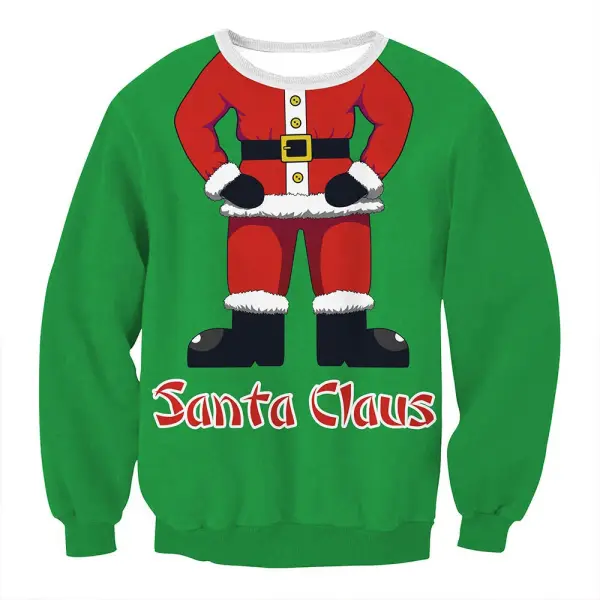 Unisex 3D Animal Sloth Print Christmas Sweatshirt - Ootdyouth.com 