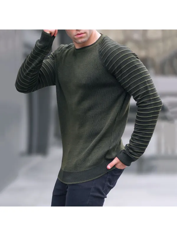 Men's Solid Color Bottoming Sweater - Spiretime.com 