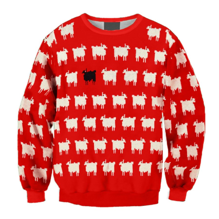 

Pull 3D Unisexe Mouton Noir