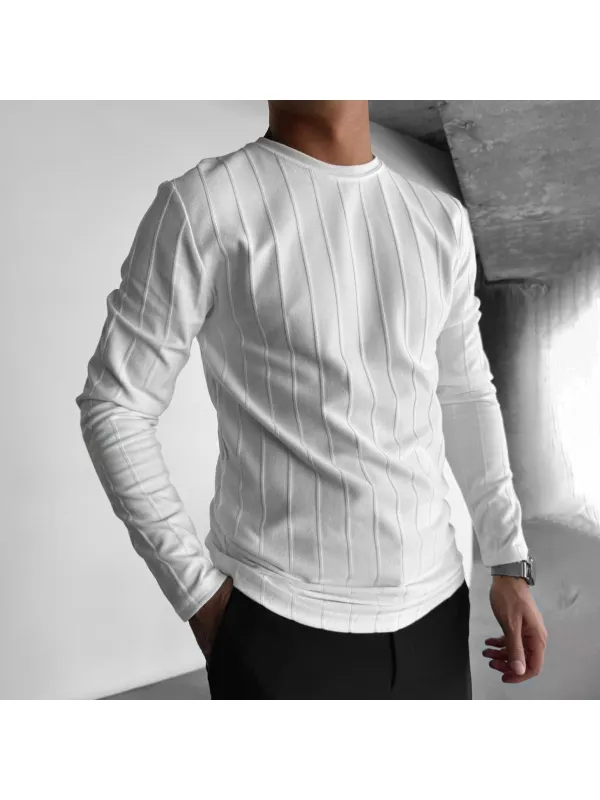 Regular Fit Strip Sweater - Valiantlive.com 